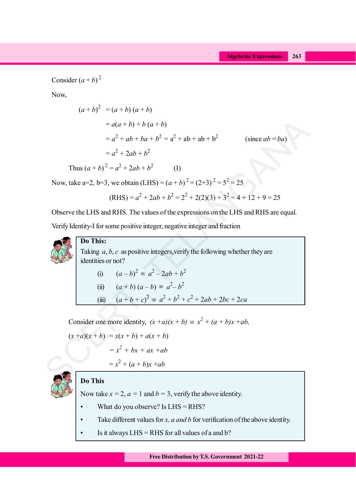 TS SCERT Class 8 Maths (English Medium) Text Book - Page 275