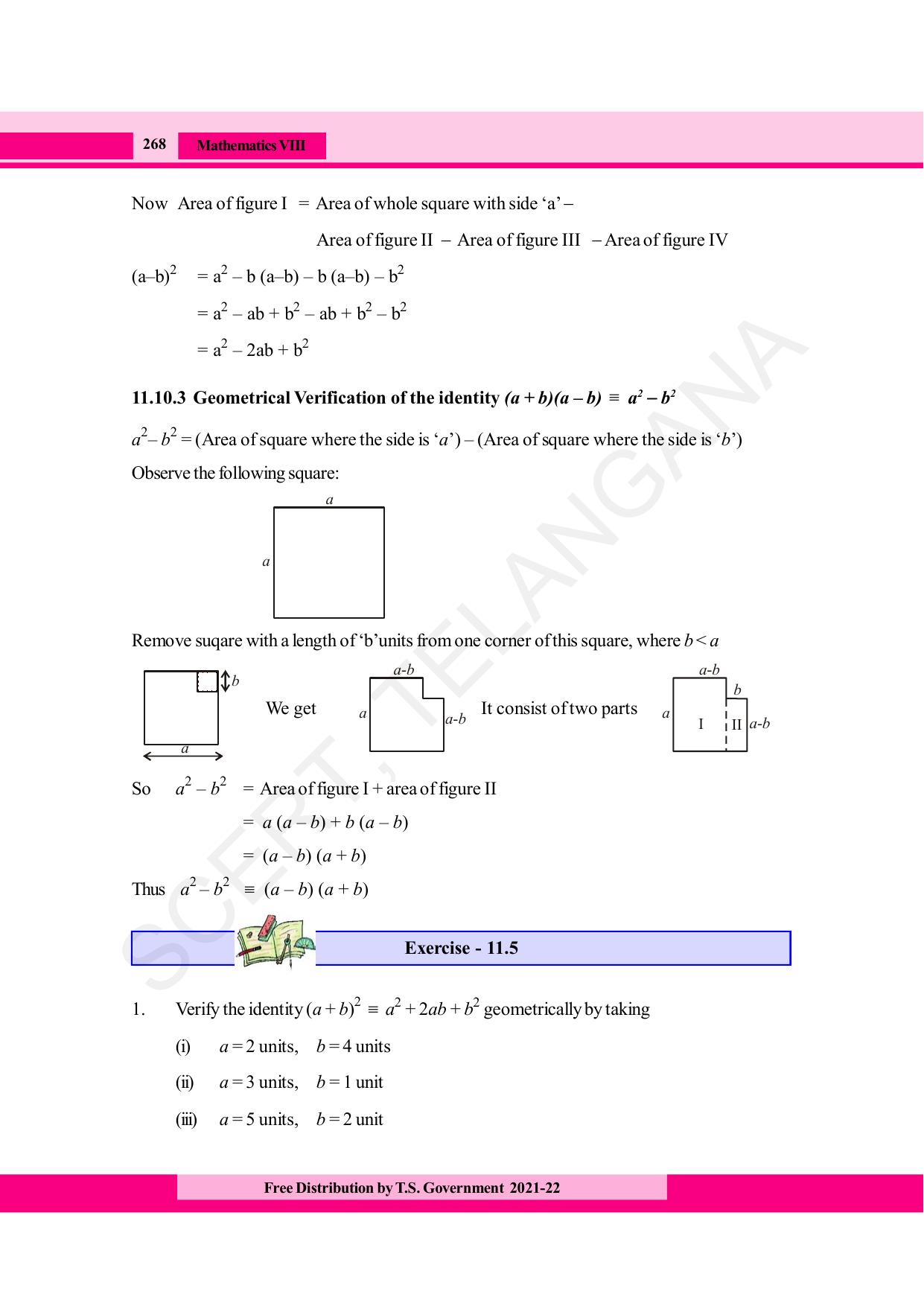 TS SCERT Class 8 Maths (English Medium) Text Book - Page 280