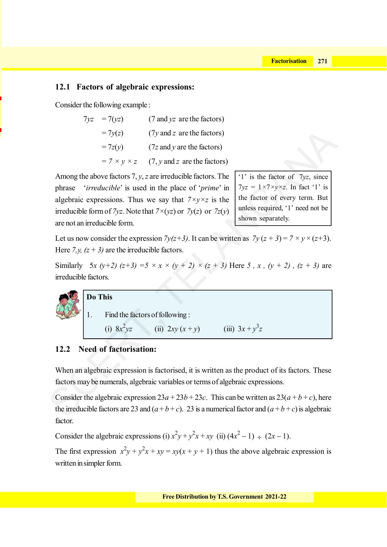 TS SCERT Class 8 Maths (English Medium) Text Book - Page 283