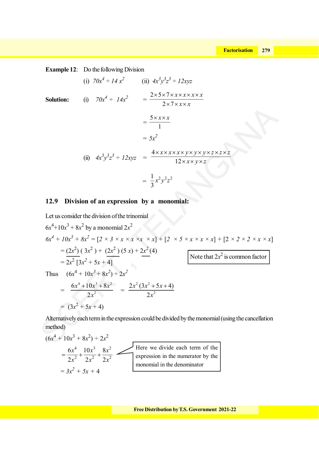 TS SCERT Class 8 Maths (English Medium) Text Book - Page 291
