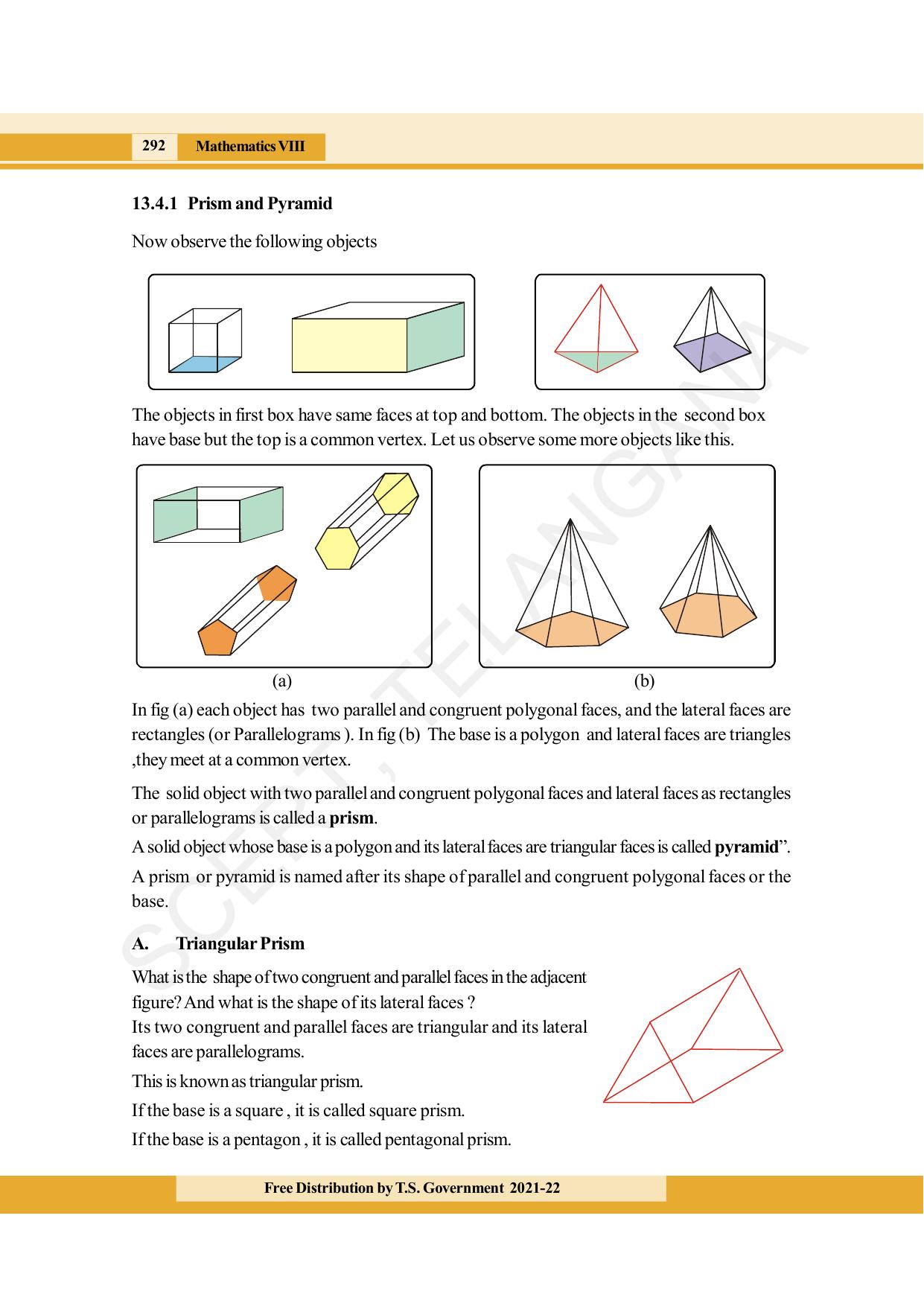 TS SCERT Class 8 Maths (English Medium) Text Book - Page 304