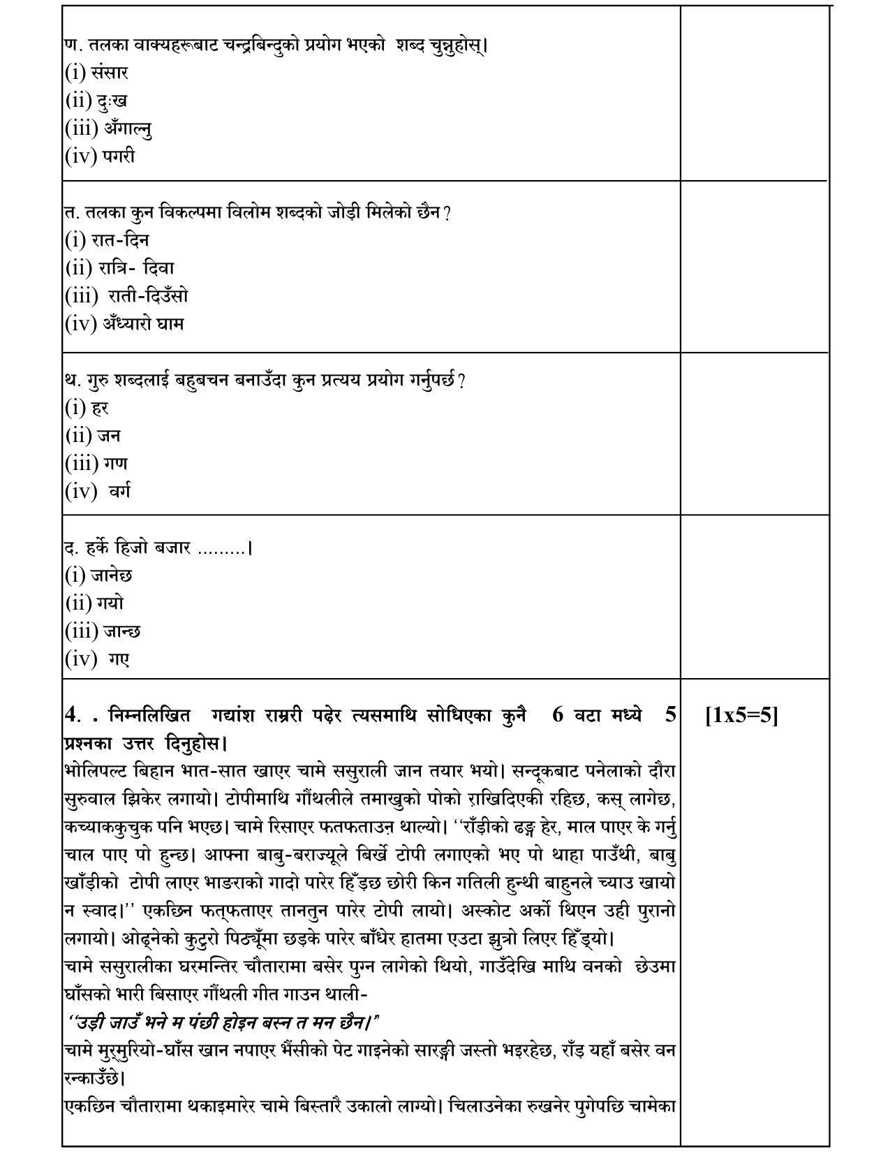 CBSE Class 10 Nepali Sample Paper 2021-22 - Page 7