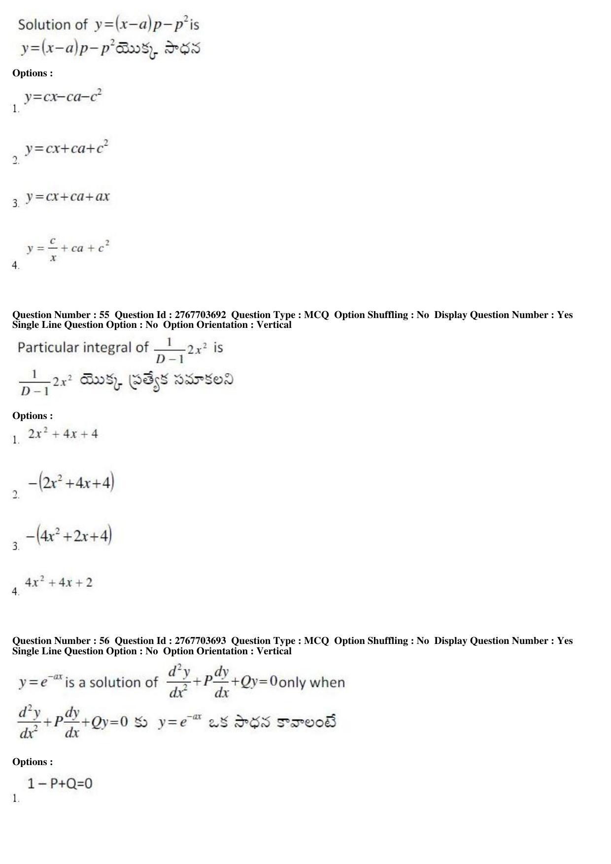 AP EDCET 2019 Mathematics Question Paper - Page 24