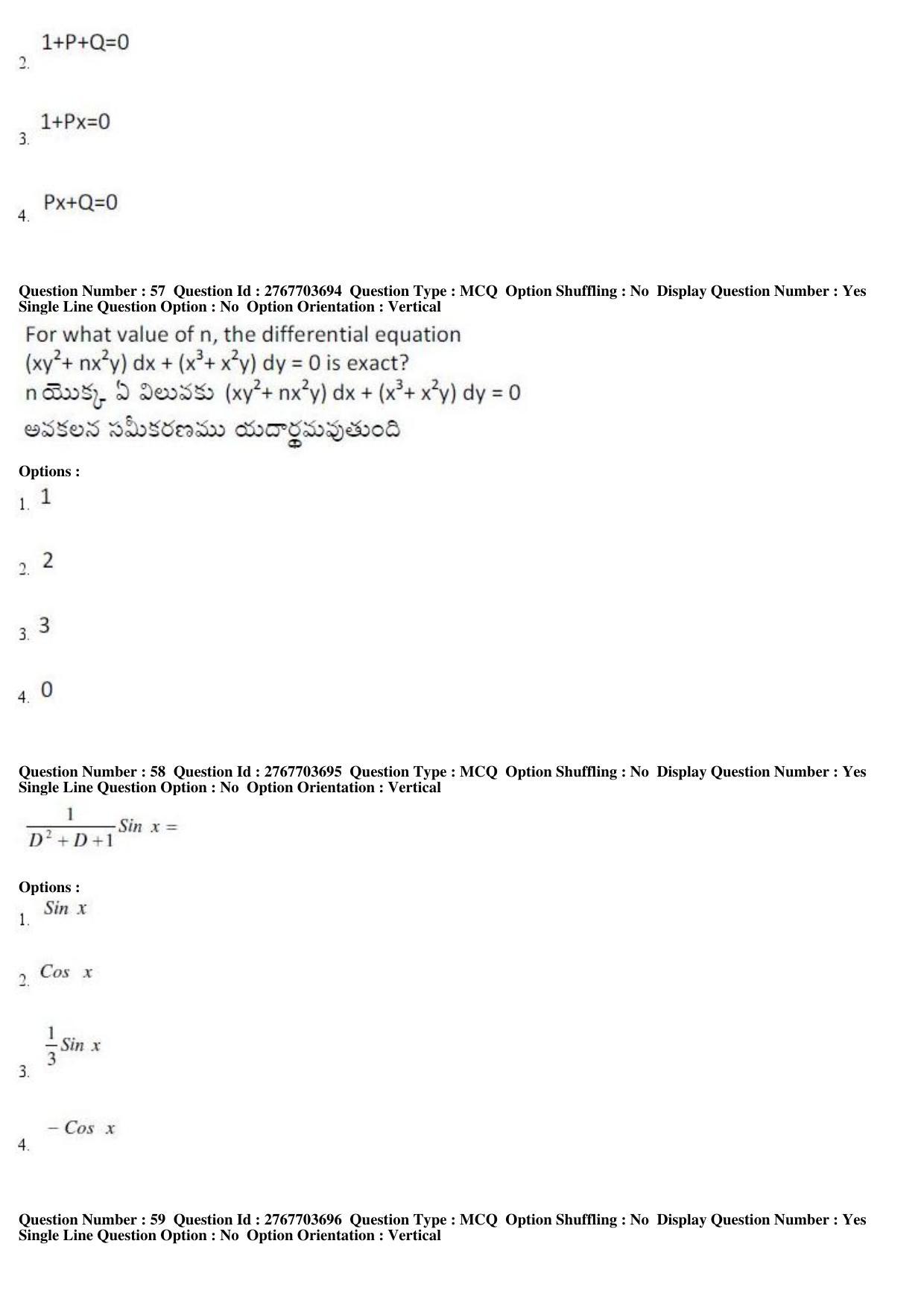 AP EDCET 2019 Mathematics Question Paper - Page 25