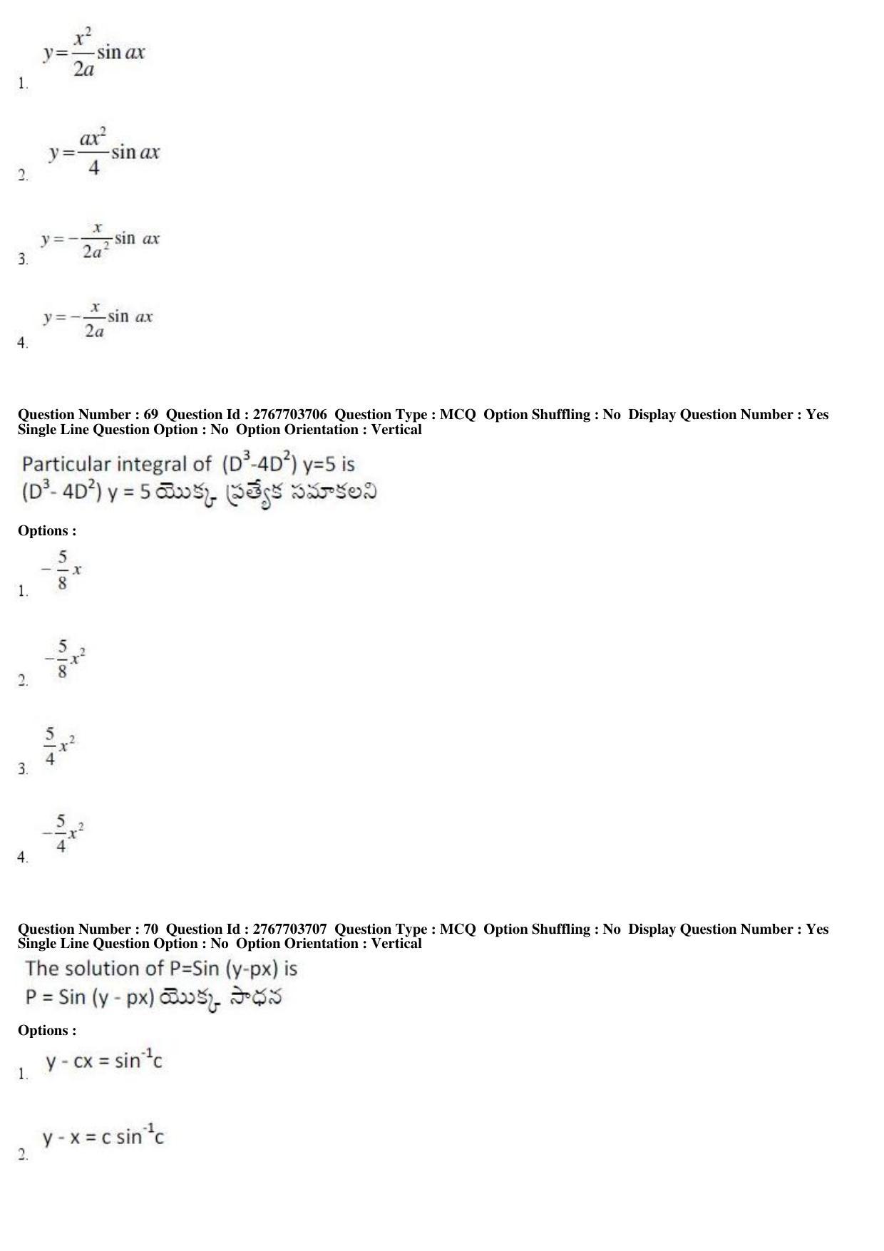 AP EDCET 2019 Mathematics Question Paper - Page 30