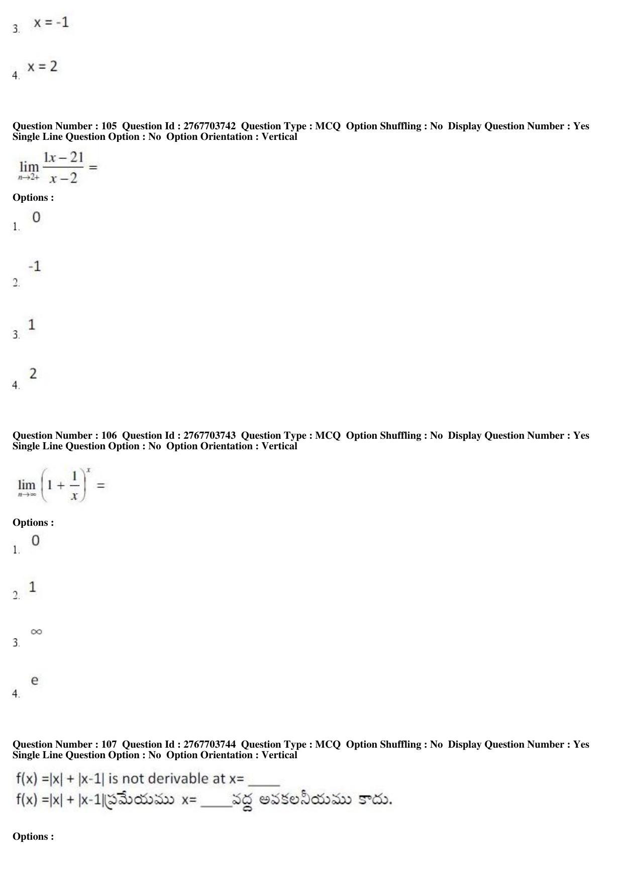 AP EDCET 2019 Mathematics Question Paper - Page 45