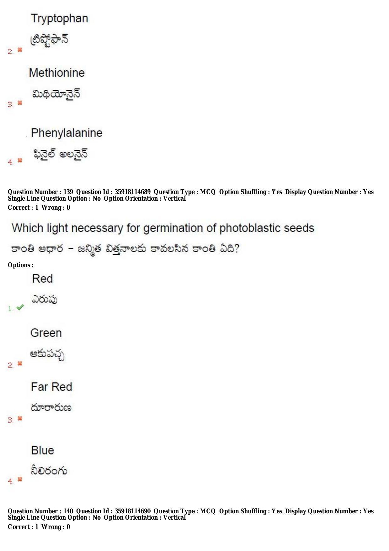 TS CPGET 2018 M.Sc. BCBTESFSGM (Shift 2) Question Paper with Answer Key - Page 84