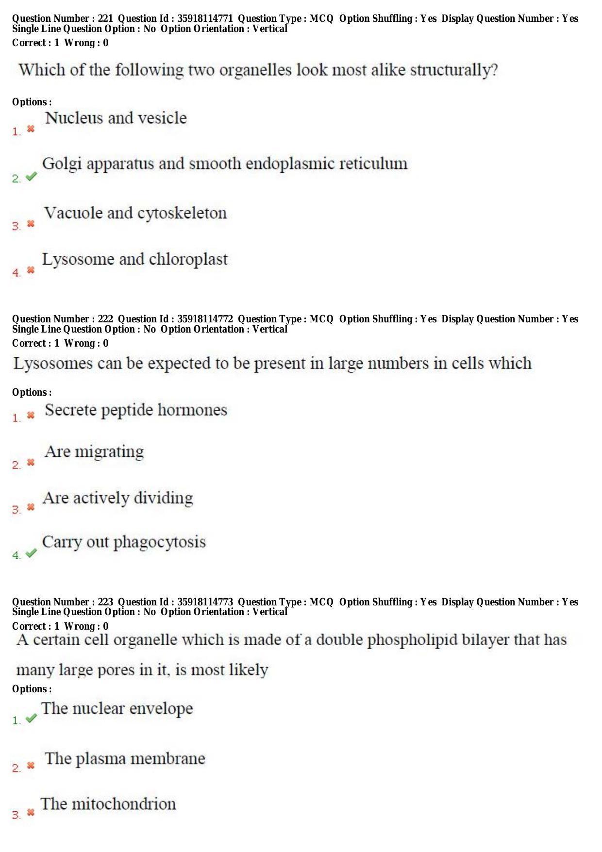 TS CPGET 2018 M.Sc. BCBTESFSGM (Shift 2) Question Paper with Answer Key - Page 131