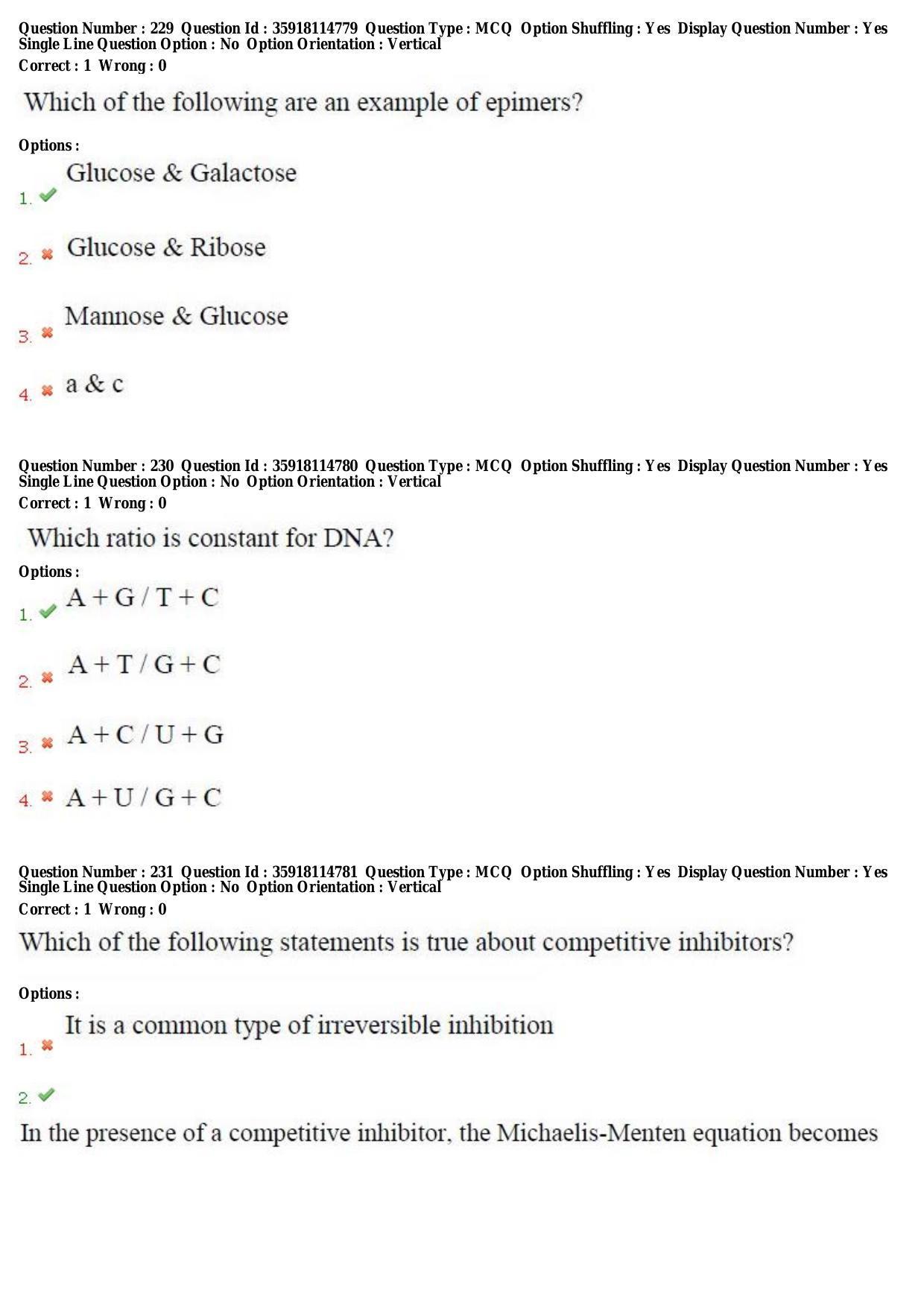 TS CPGET 2018 M.Sc. BCBTESFSGM (Shift 2) Question Paper with Answer Key - Page 134
