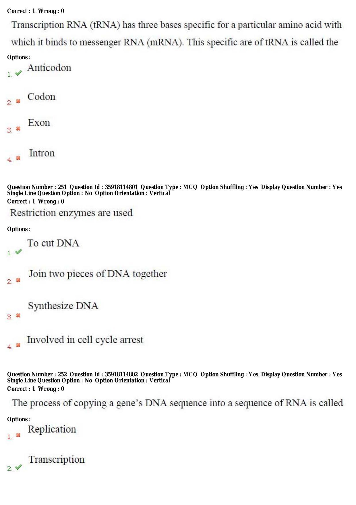 TS CPGET 2018 M.Sc. BCBTESFSGM (Shift 2) Question Paper with Answer Key - Page 142