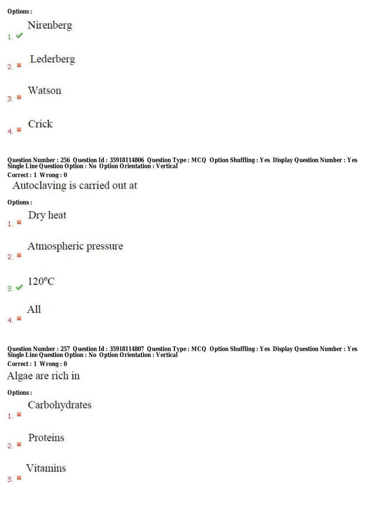 TS CPGET 2018 M.Sc. BCBTESFSGM (Shift 2) Question Paper with Answer Key - Page 144