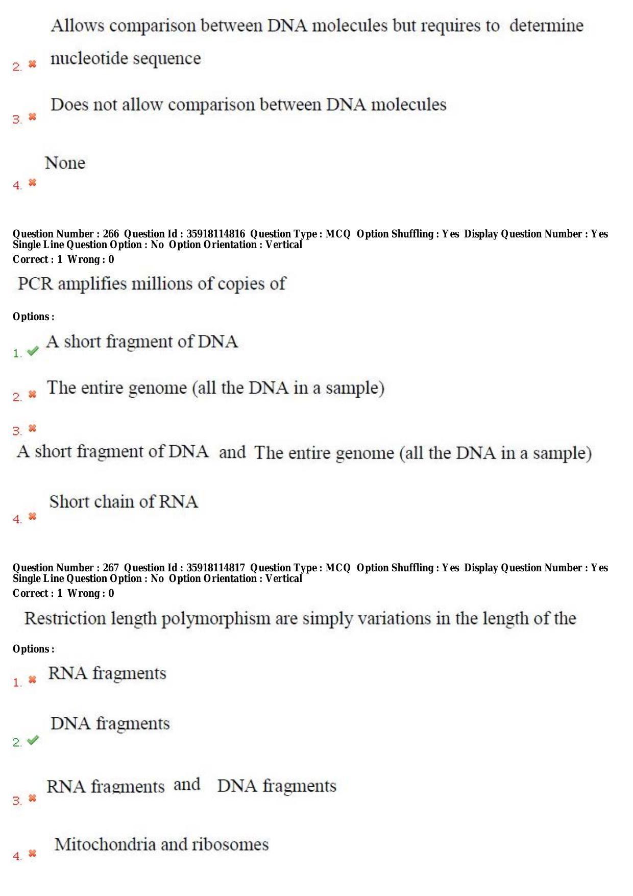 TS CPGET 2018 M.Sc. BCBTESFSGM (Shift 2) Question Paper with Answer Key - Page 148