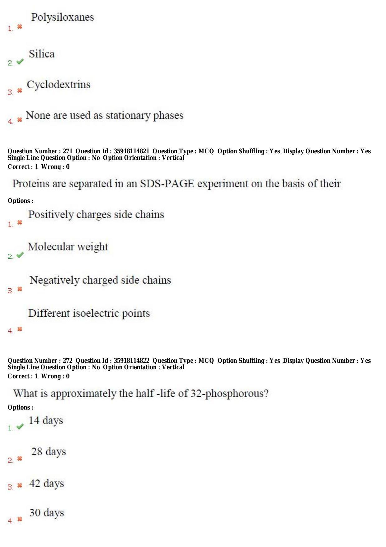 TS CPGET 2018 M.Sc. BCBTESFSGM (Shift 2) Question Paper with Answer Key - Page 150