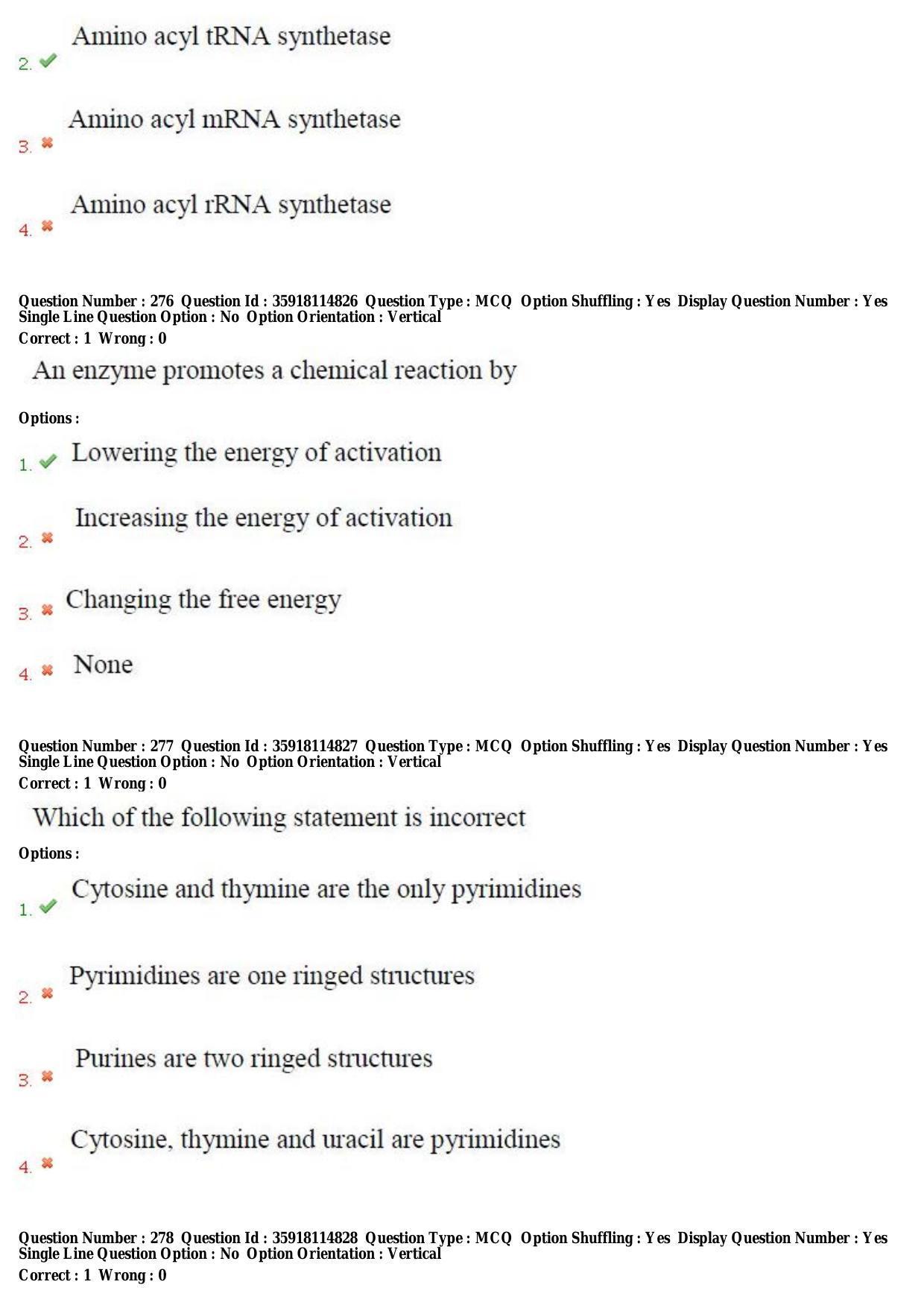 TS CPGET 2018 M.Sc. BCBTESFSGM (Shift 2) Question Paper with Answer Key - Page 152
