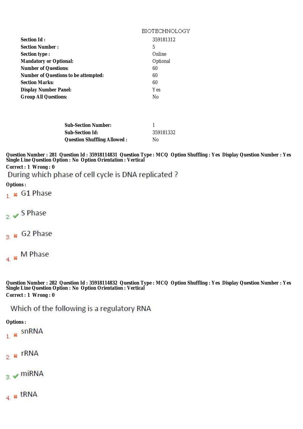 TS CPGET 2018 M.Sc. BCBTESFSGM (Shift 2) Question Paper with Answer Key - Page 154