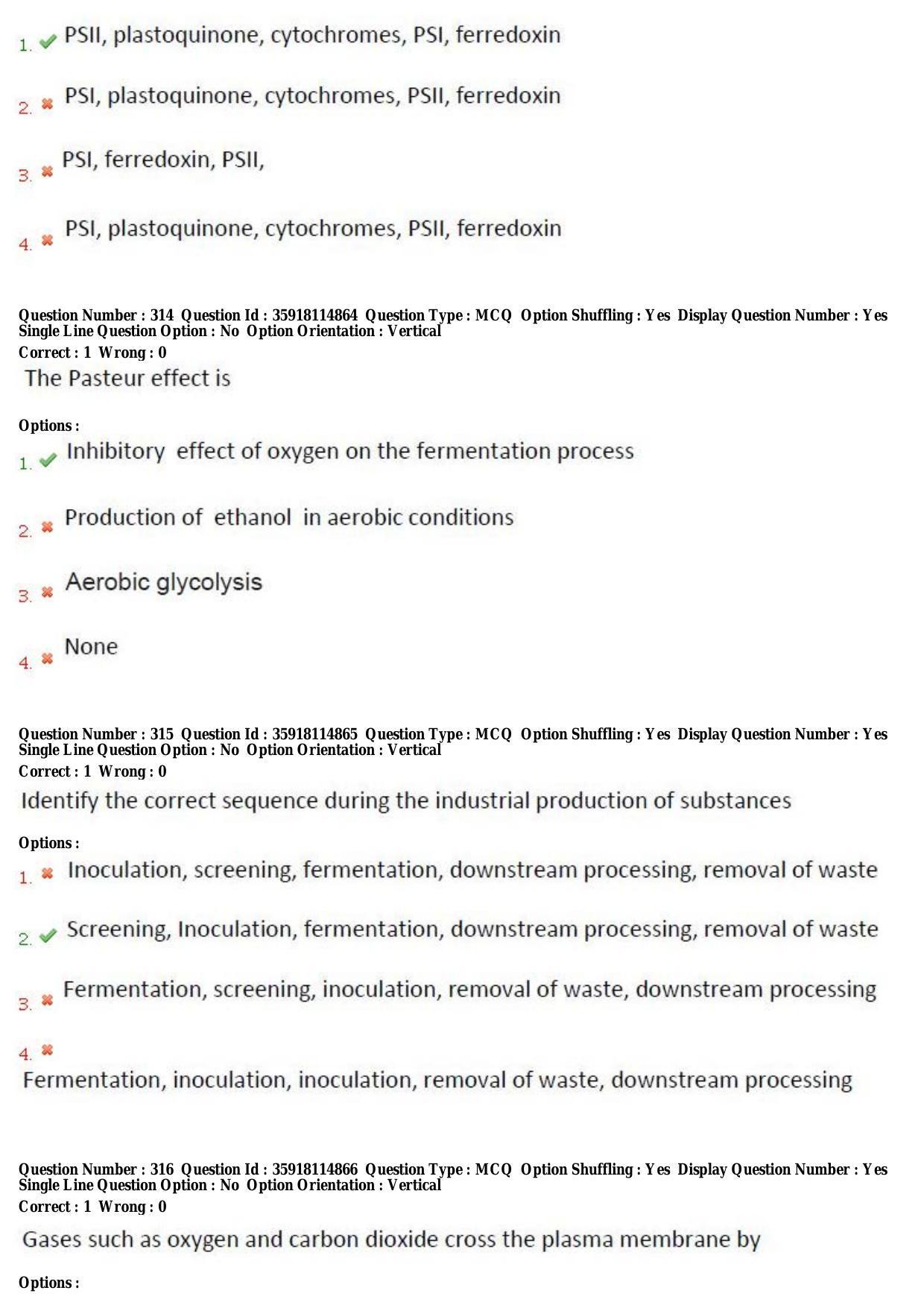 TS CPGET 2018 M.Sc. BCBTESFSGM (Shift 2) Question Paper with Answer Key - Page 165