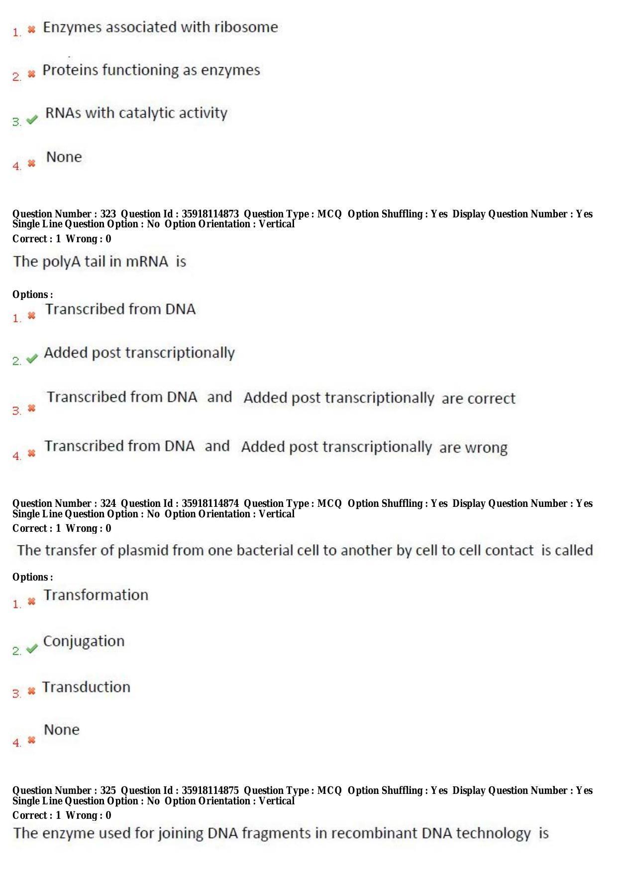 TS CPGET 2018 M.Sc. BCBTESFSGM (Shift 2) Question Paper with Answer Key - Page 168