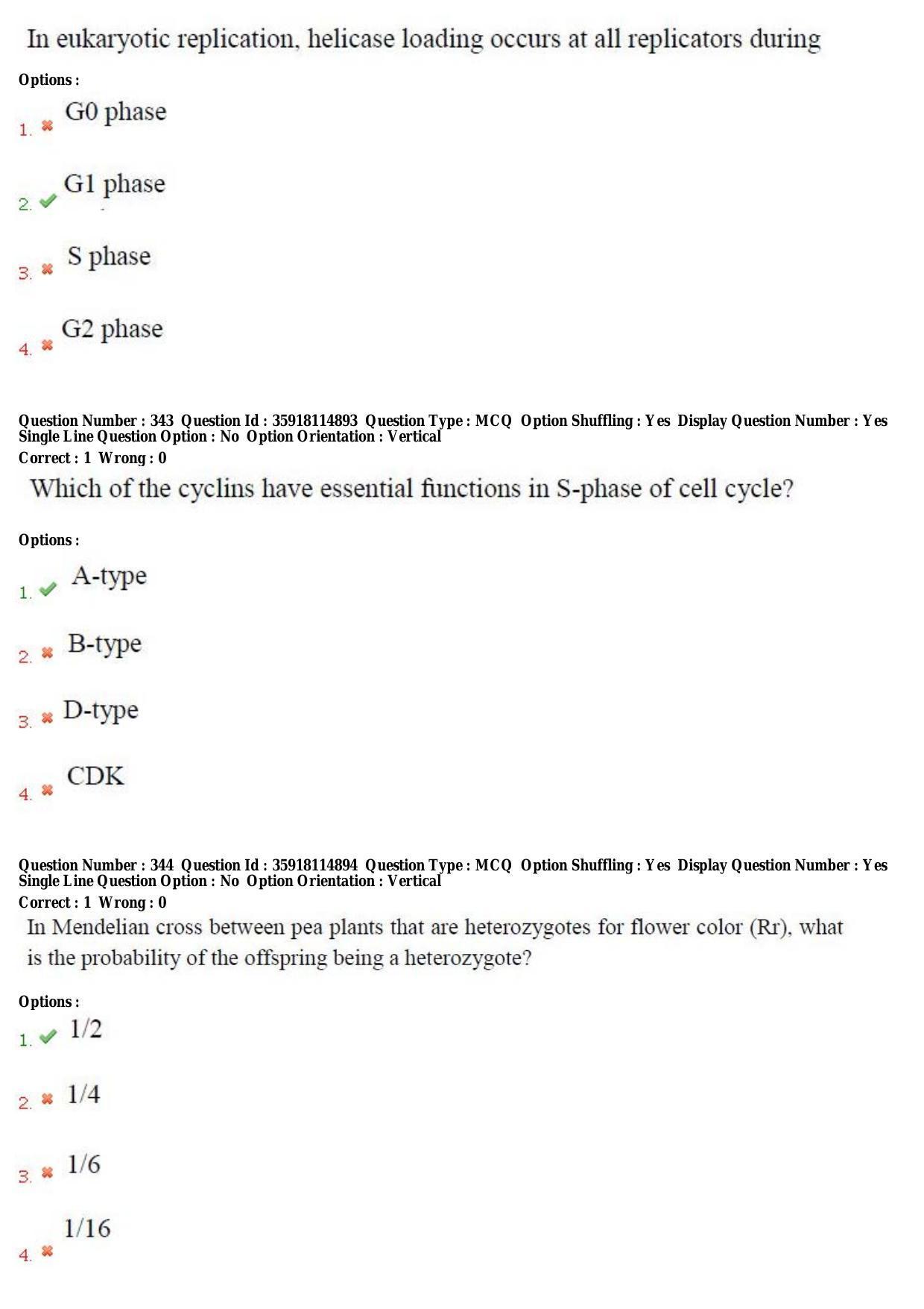 TS CPGET 2018 M.Sc. BCBTESFSGM (Shift 2) Question Paper with Answer Key - Page 175