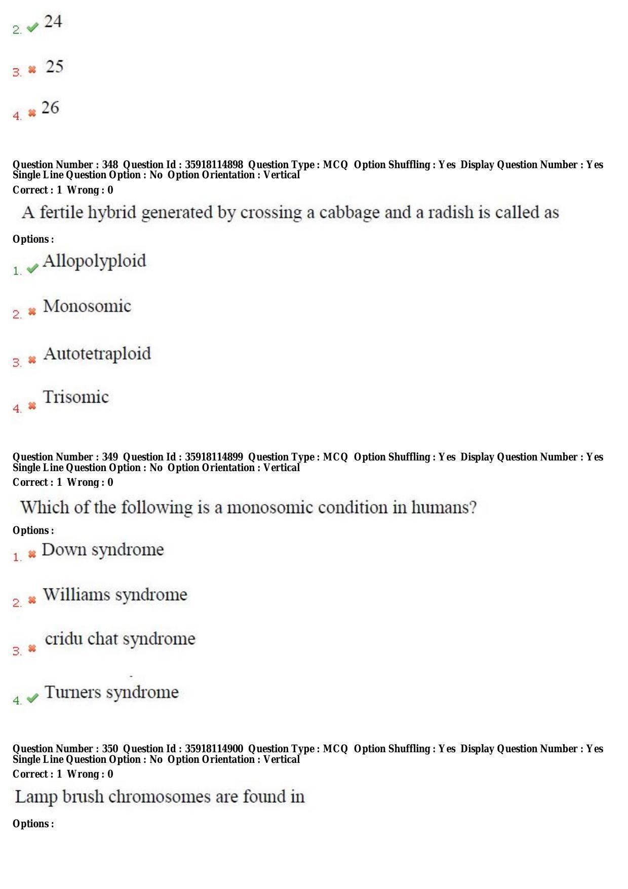 TS CPGET 2018 M.Sc. BCBTESFSGM (Shift 2) Question Paper with Answer Key - Page 177