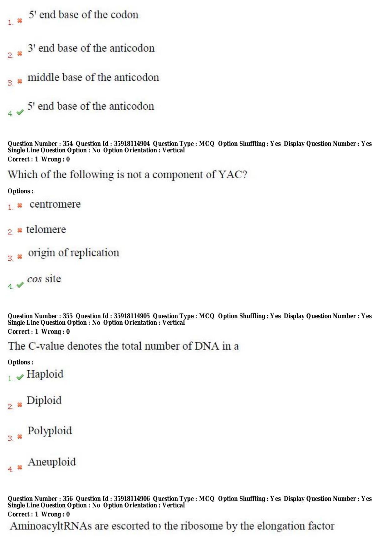 TS CPGET 2018 M.Sc. BCBTESFSGM (Shift 2) Question Paper with Answer Key - Page 179