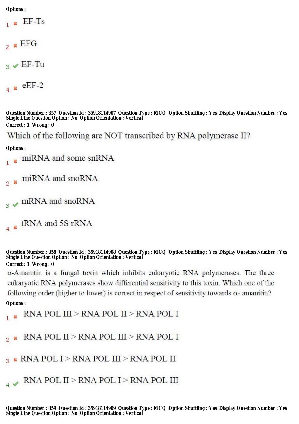 TS CPGET 2018 M.Sc. BCBTESFSGM (Shift 2) Question Paper with Answer Key - Page 180