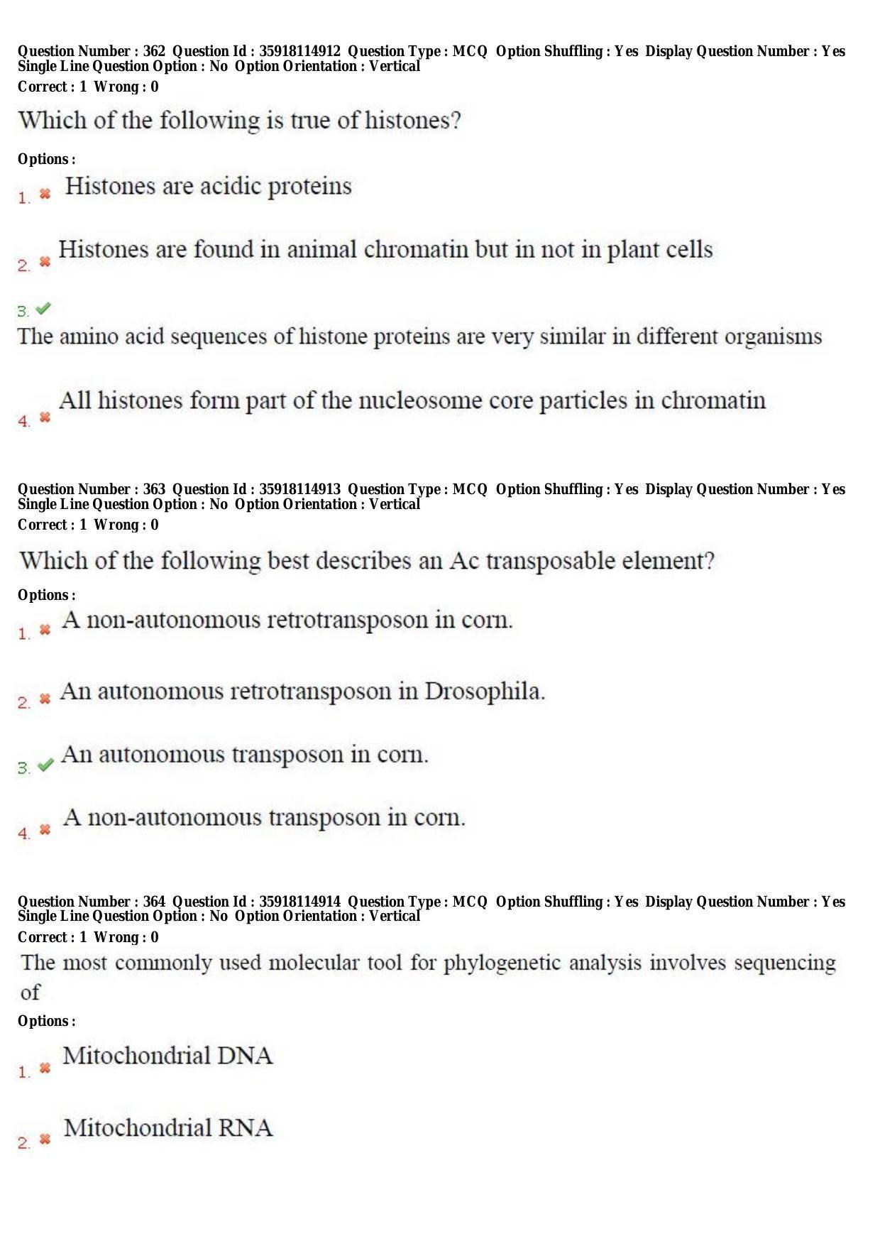 TS CPGET 2018 M.Sc. BCBTESFSGM (Shift 2) Question Paper with Answer Key - Page 182