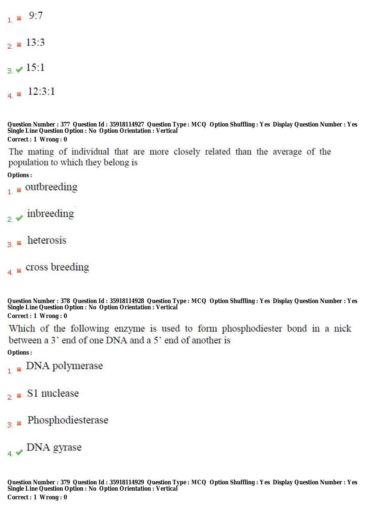 TS CPGET 2018 M.Sc. BCBTESFSGM (Shift 2) Question Paper with Answer Key - Page 187