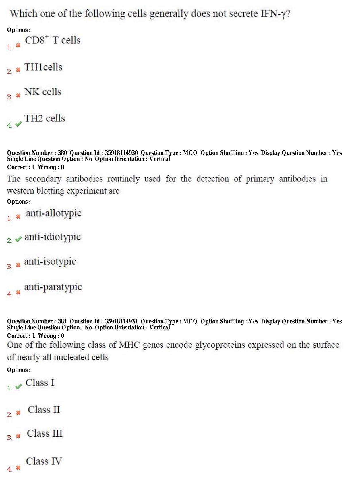TS CPGET 2018 M.Sc. BCBTESFSGM (Shift 2) Question Paper with Answer Key - Page 188