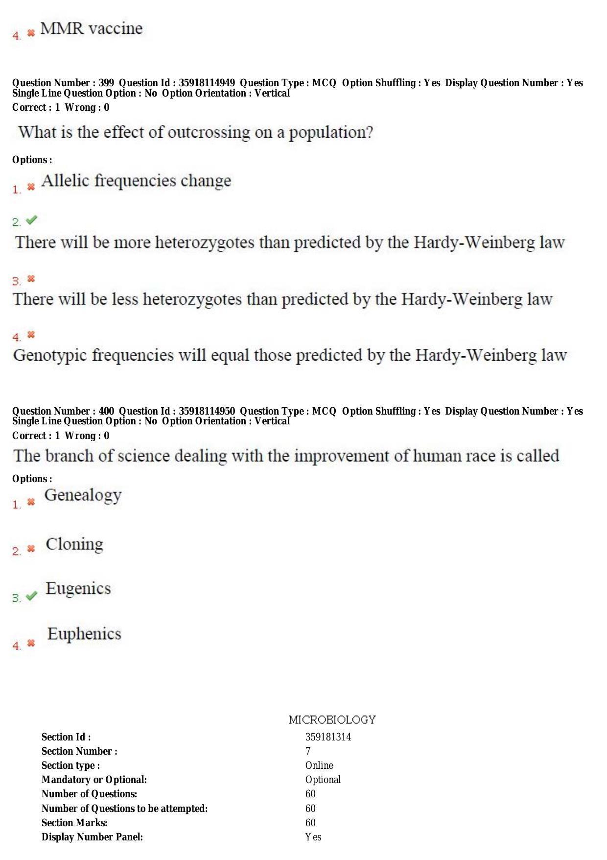 TS CPGET 2018 M.Sc. BCBTESFSGM (Shift 2) Question Paper with Answer Key - Page 195
