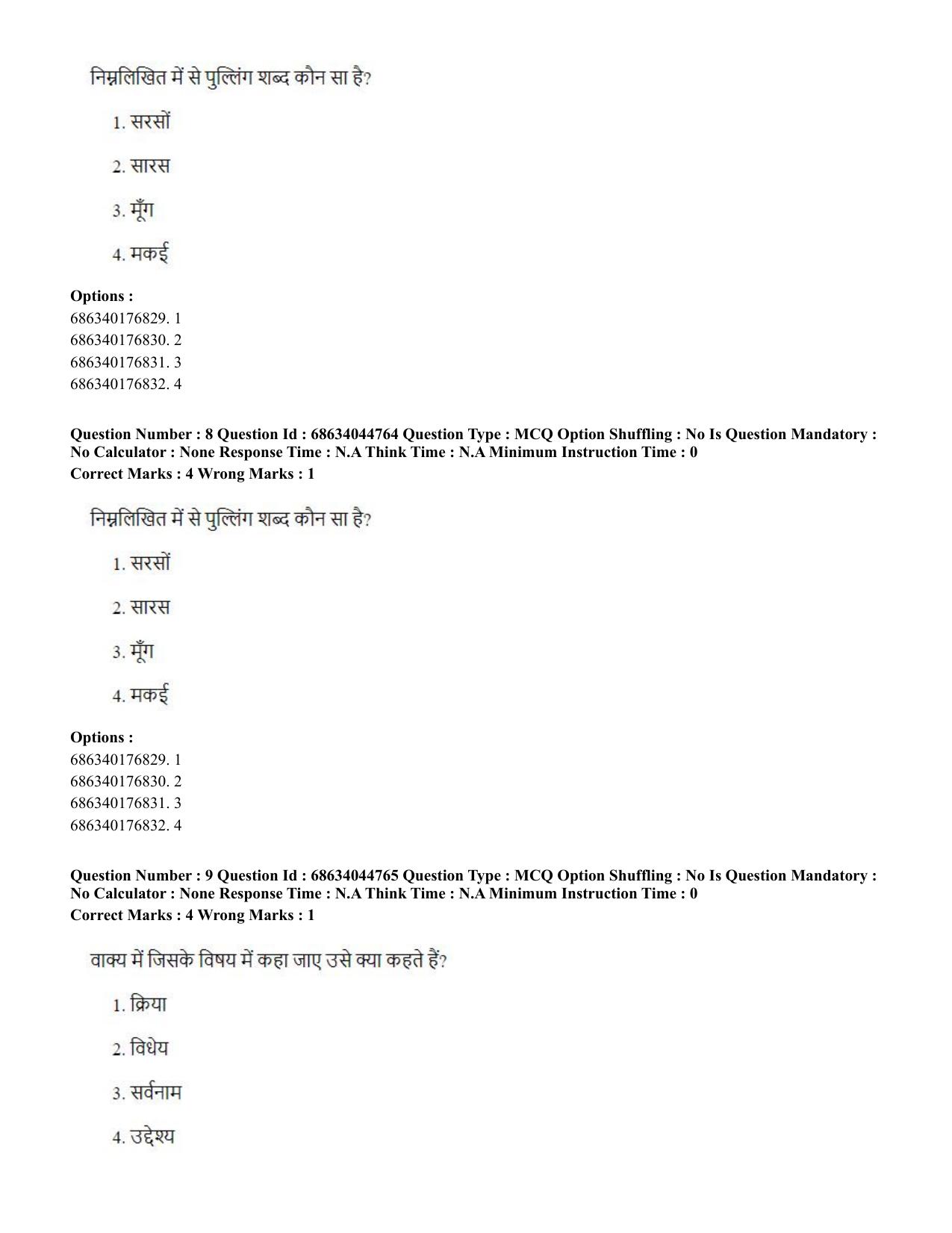 CUET PG 2023: ACQP26 – Vyakarana & Sabdabodha Systems (Hin)- Shift 3 (30-06-2023) Question Paper - Page 14