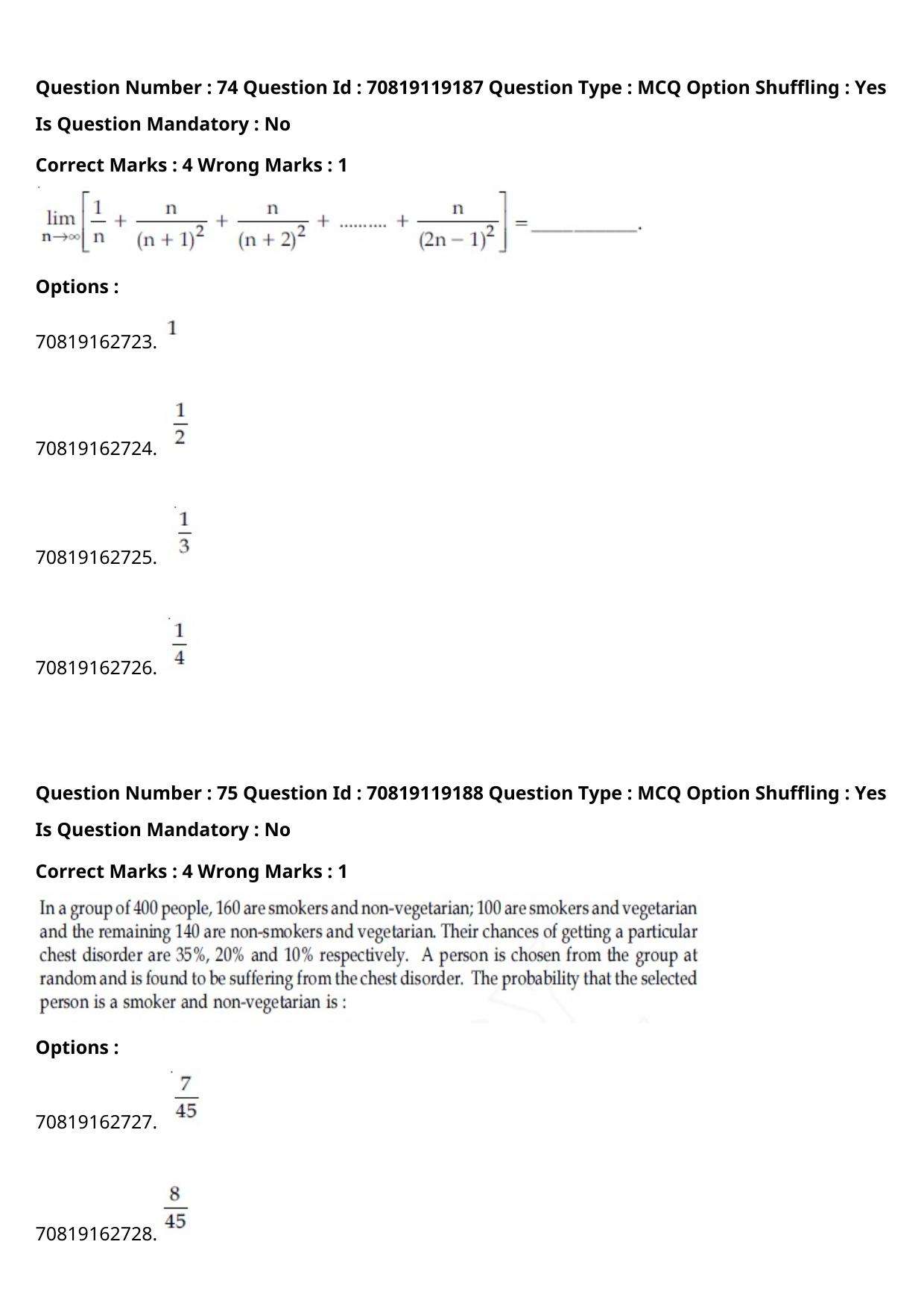 JEE Mains 2021: BTech Gujarati (Shift 2) 25-02-2021 Question Paper - Page 85