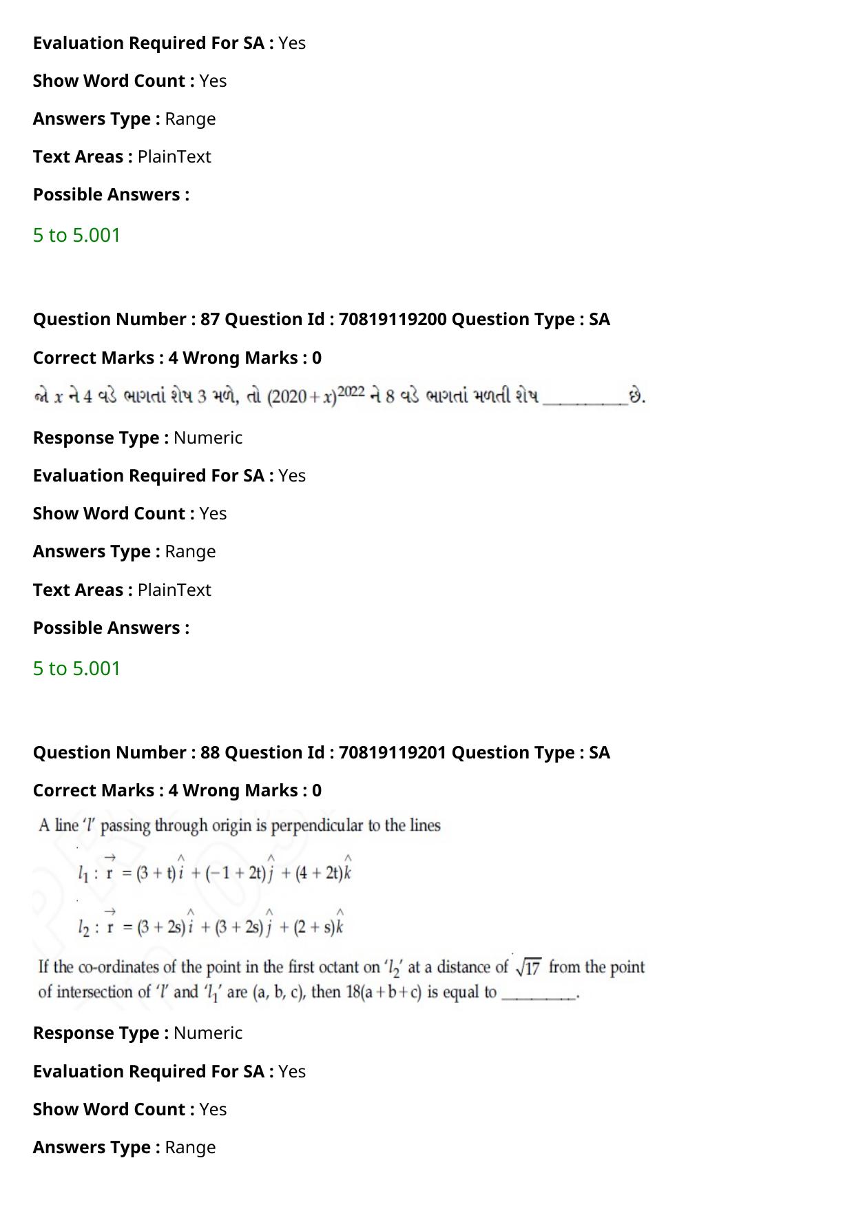 JEE Mains 2021: BTech Gujarati (Shift 2) 25-02-2021 Question Paper - Page 98