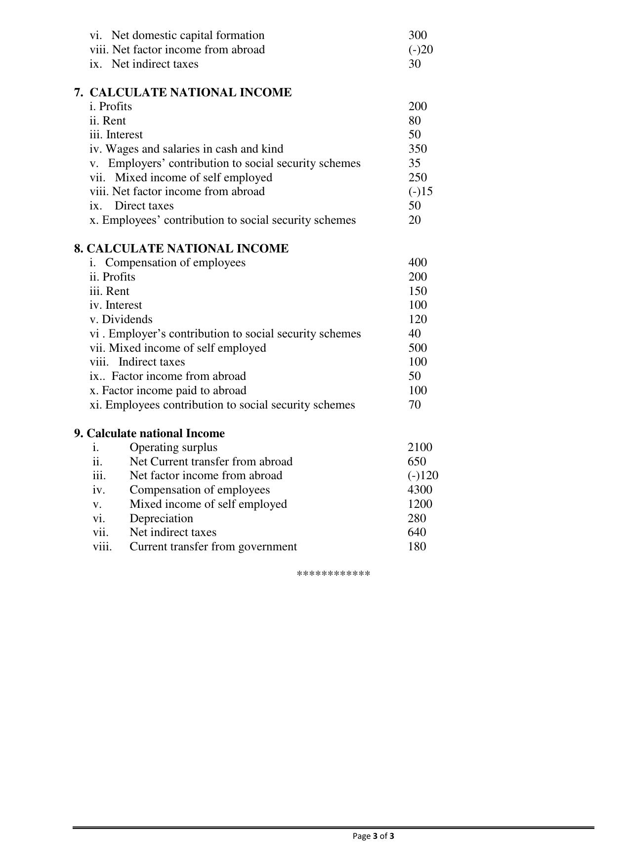 CBSE Class 12 Economics Income Method - Page 3