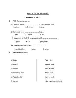 Worksheet for Class 3 EVS Assignment 49 Insects