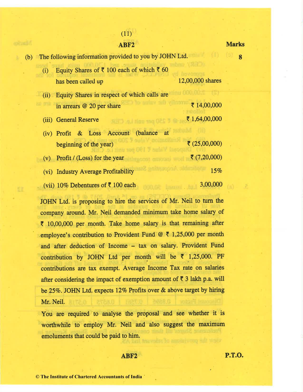 CA Final May 2019 Question Paper - Paper 1 – Financial Reporting - Page 11