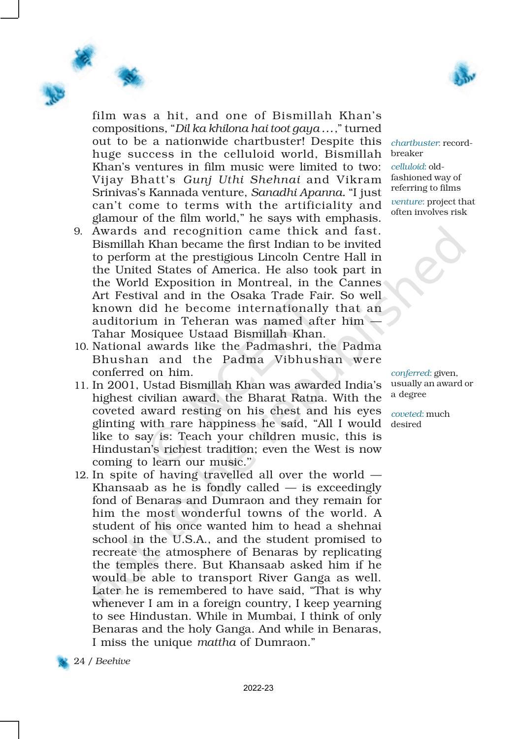 NCERT Book for Class 9 English Chapter 2 The Sound of Music - Page 8