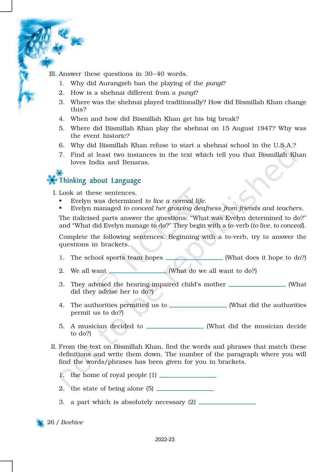 NCERT Book for Class 9 English Chapter 2 The Sound of Music - Page 10