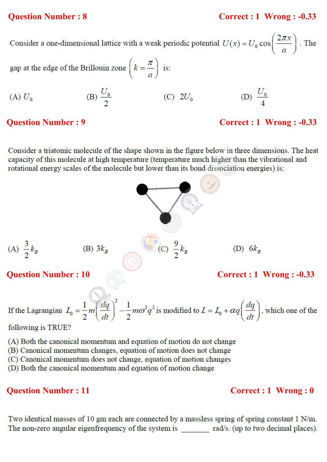 GATE 2017 Physics (PH) Question Paper with Answer Key - Page 4