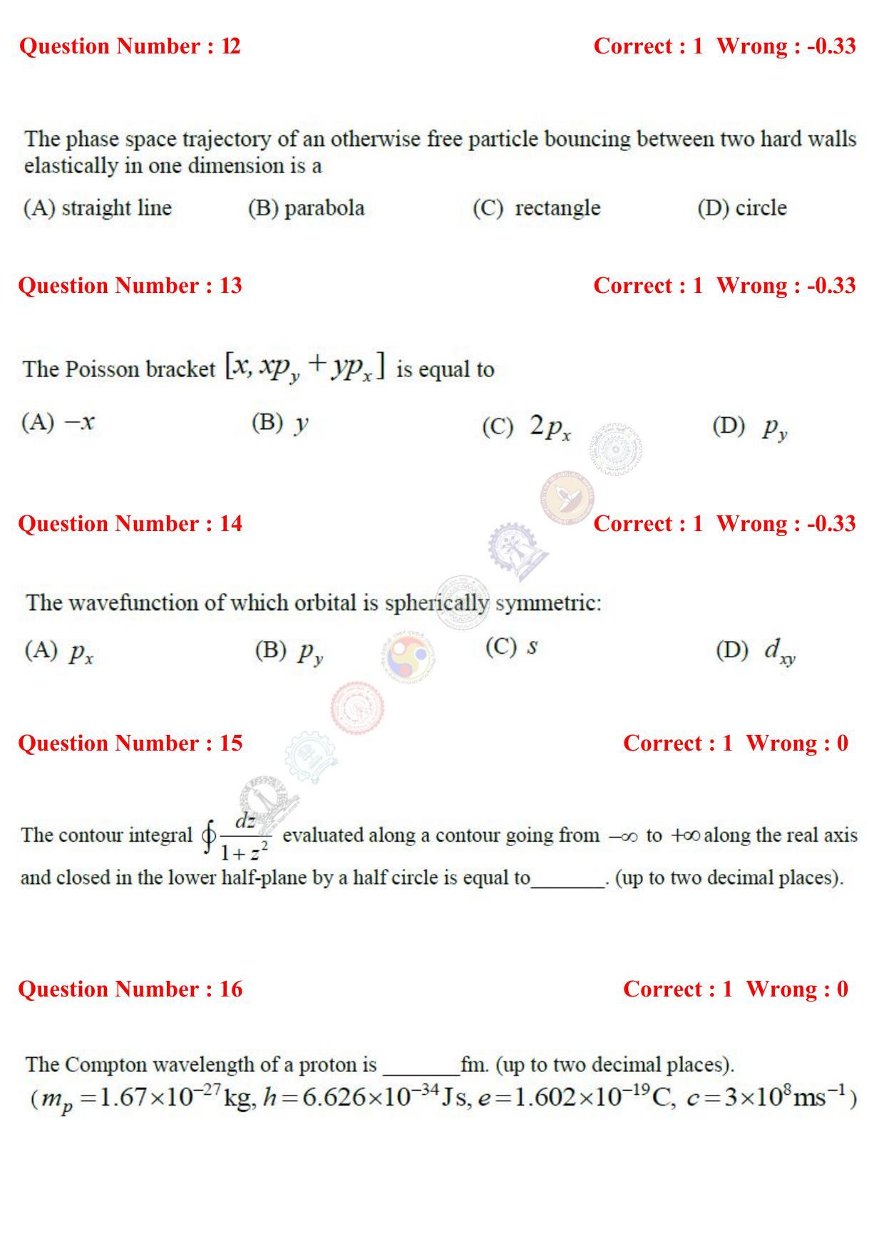 GATE 2017 Physics (PH) Question Paper with Answer Key - Page 5