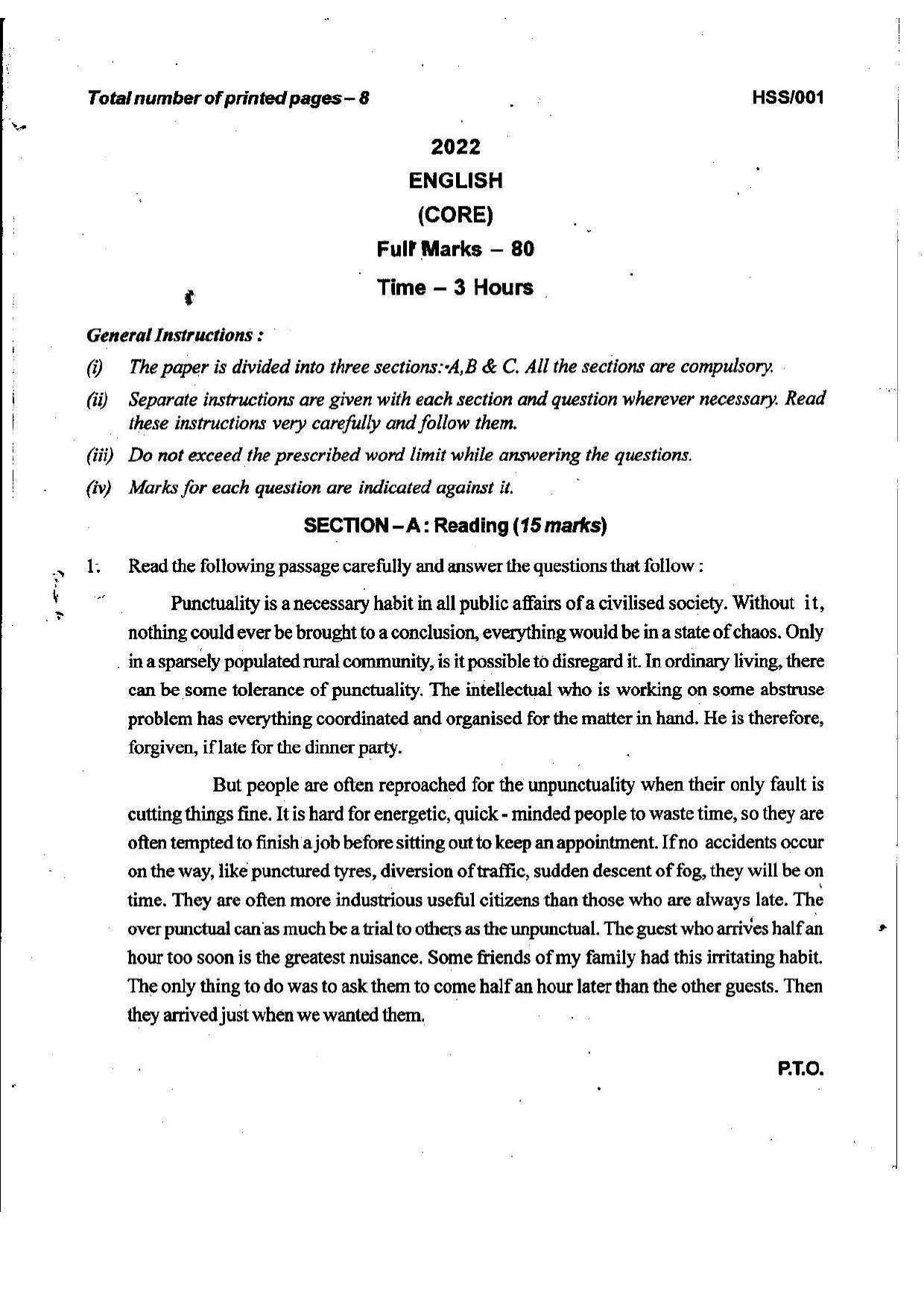 MBSE HSSLC 2022 Science Question Paper - Page 13