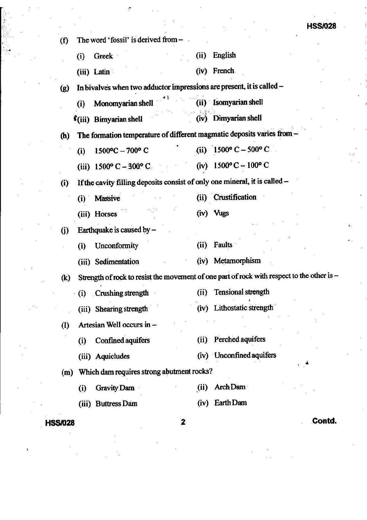 MBSE HSSLC 2022 Science Question Paper - Page 22