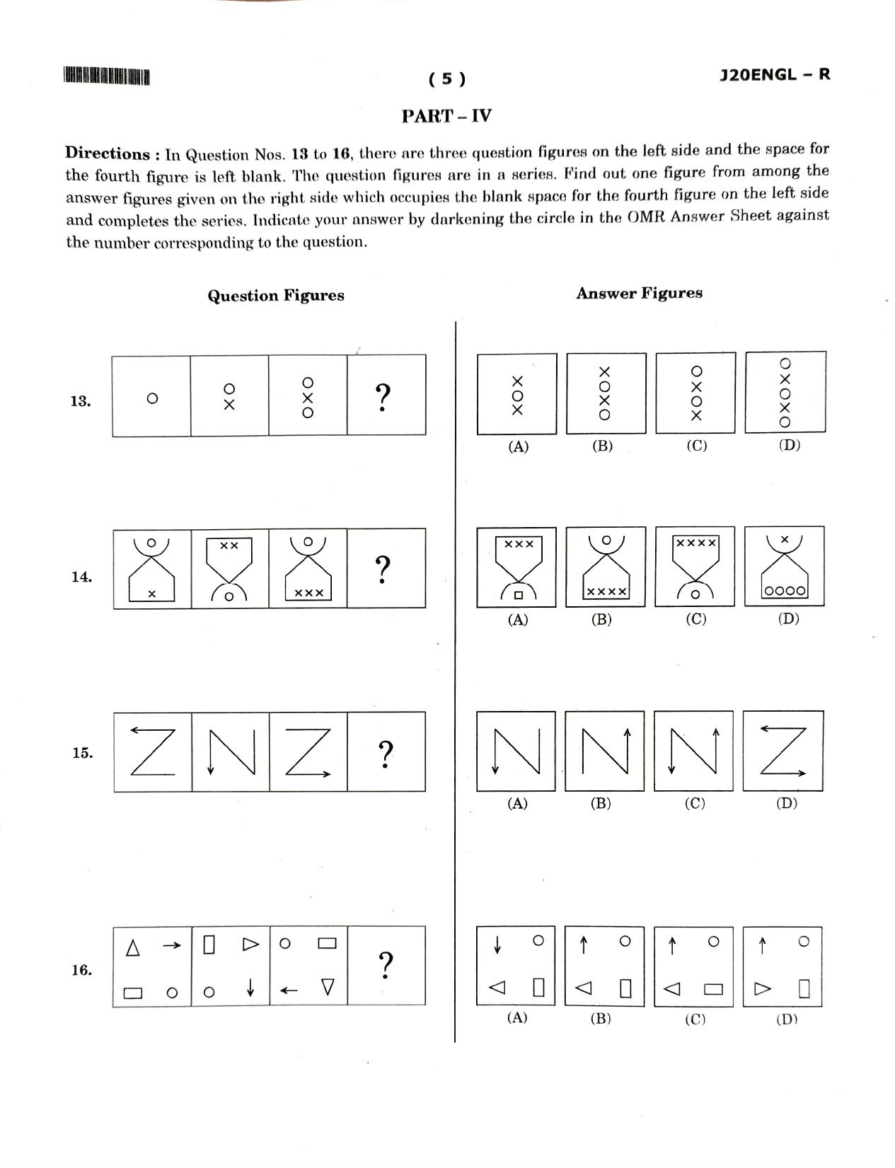 JNVST Class 6 2020 Question Paper with Solutions - Page 5