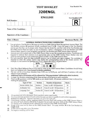 JNVST Class 6 2020 Question Paper with Solutions