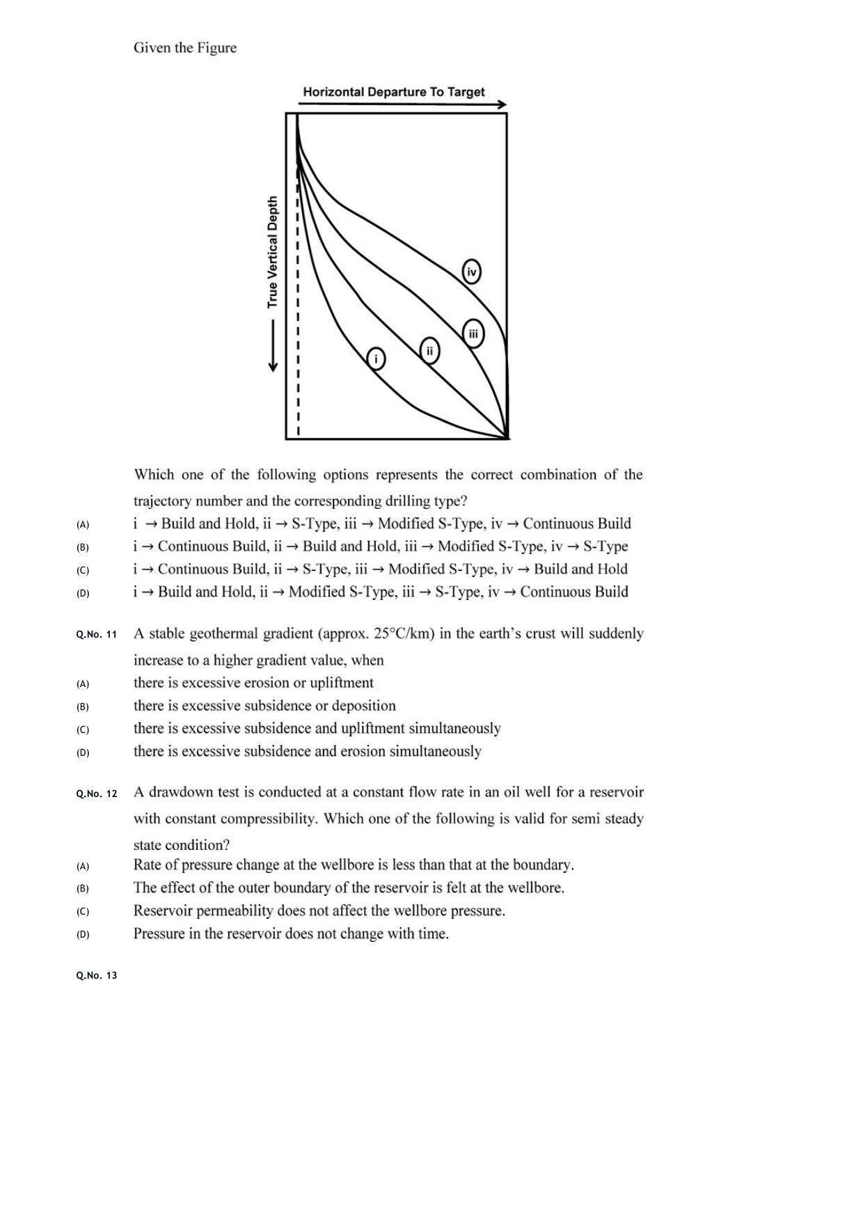 GATE 2020 Petroleum Engineering (PE) Question Paper with Answer Key - Page 6