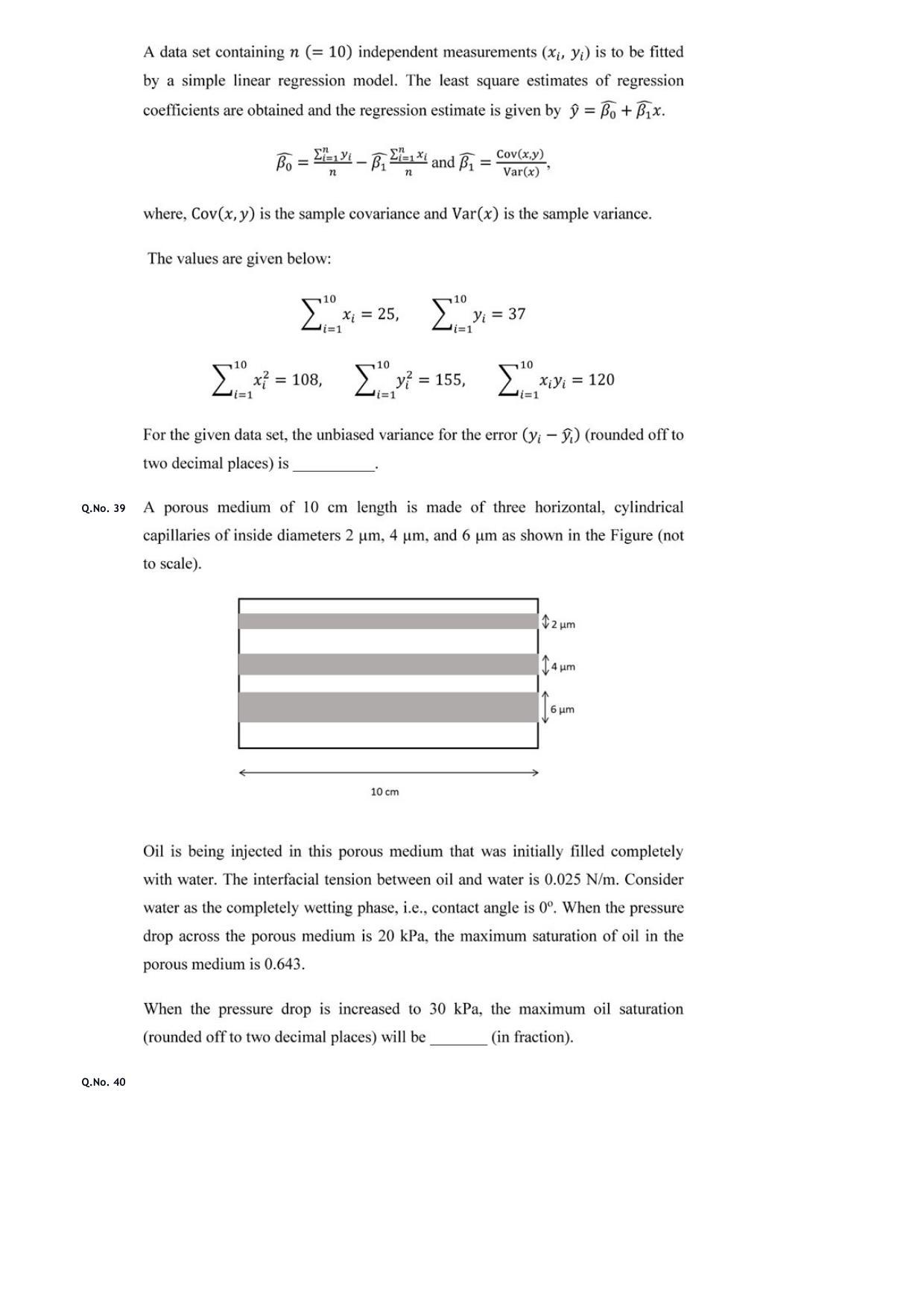 GATE 2020 Petroleum Engineering (PE) Question Paper with Answer Key - Page 14