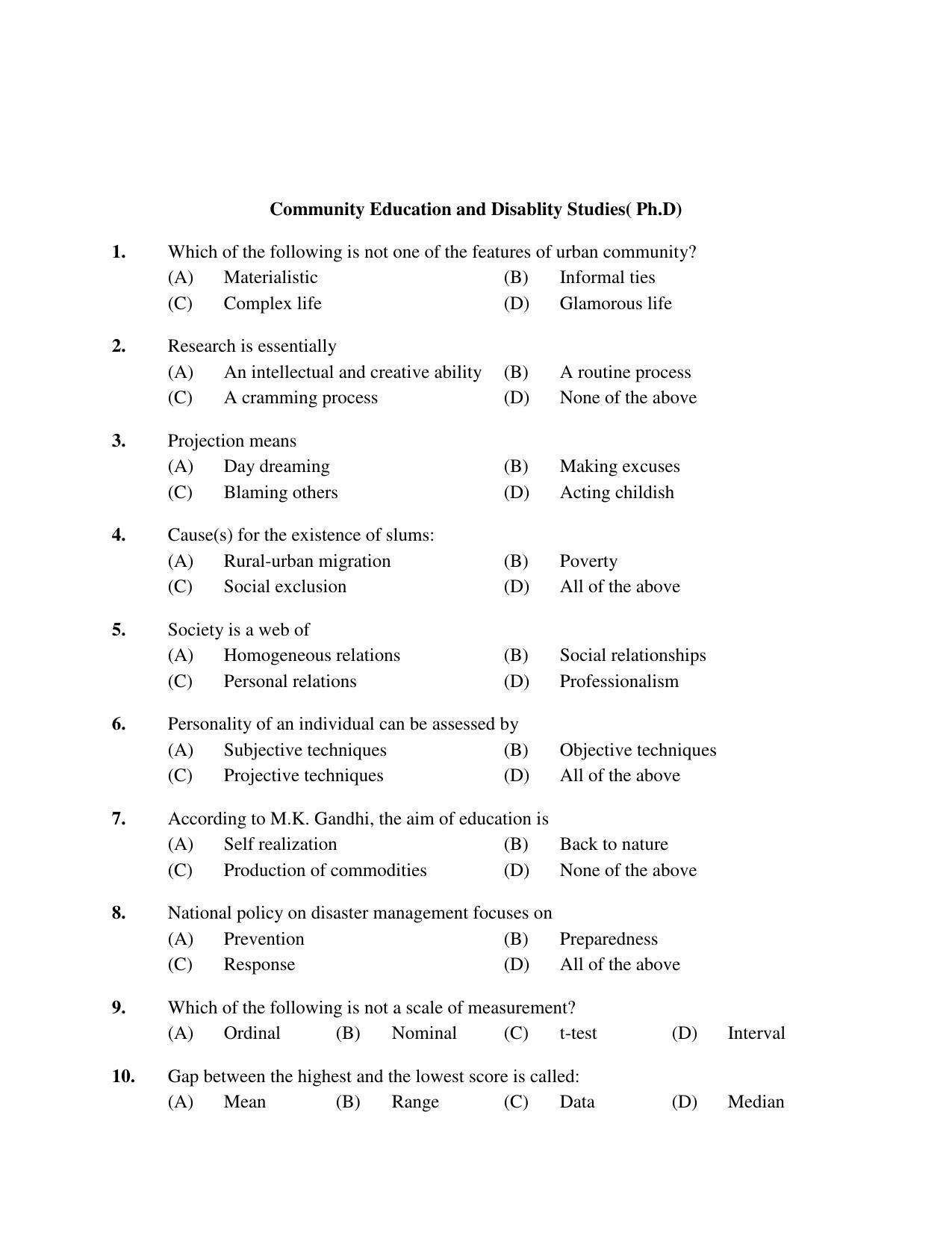 PU MPET Business Management & Commerce 2019 Question Papers - Page 8
