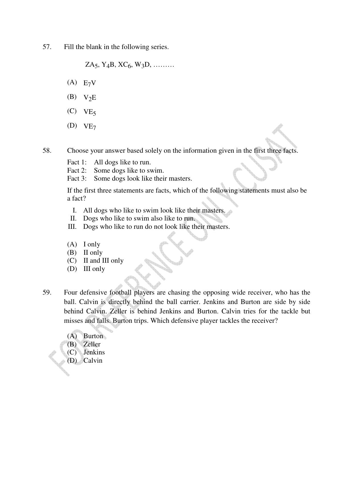 CUSAT CAT 2022 Test for Masters in Bioethics Question Paper - Page 13