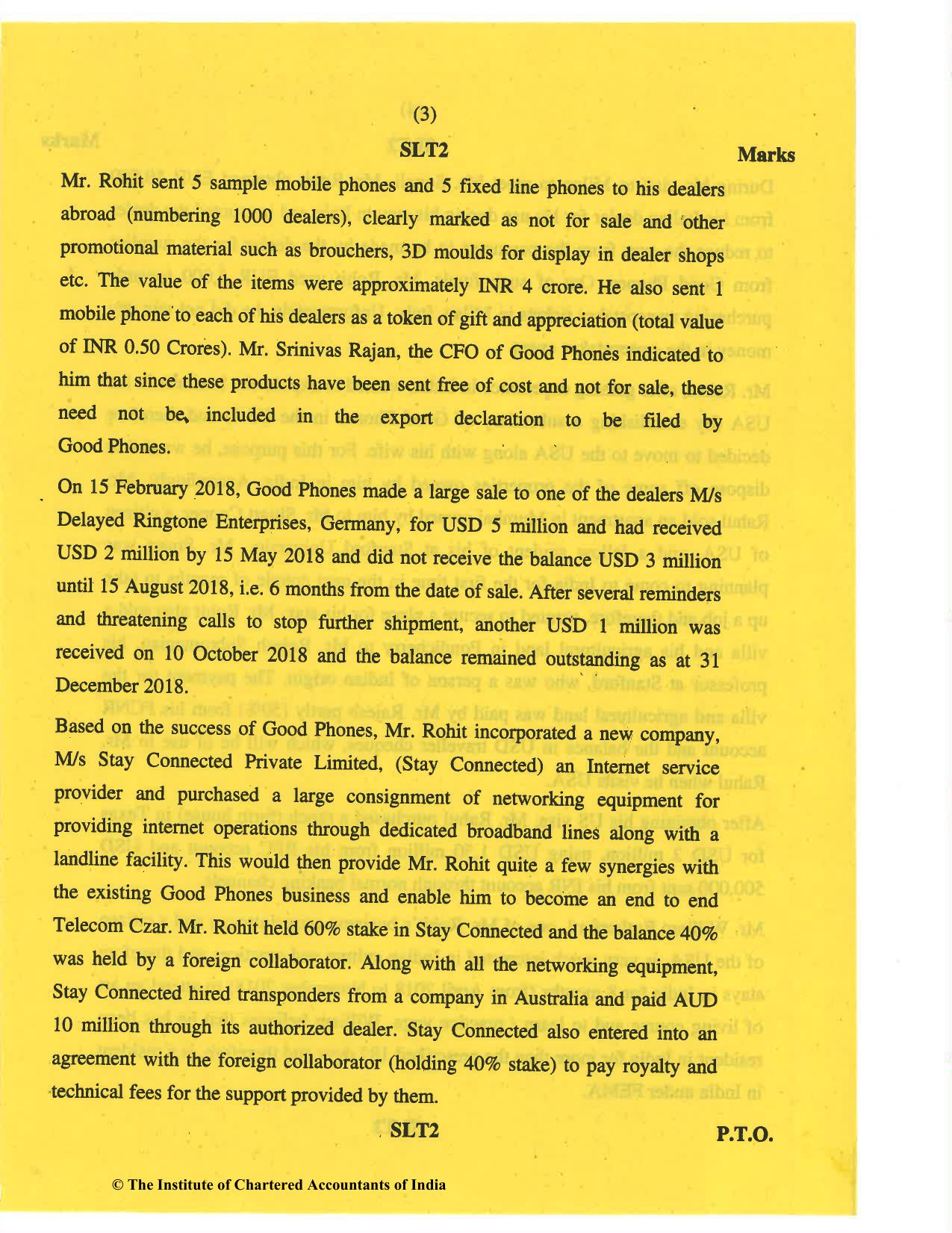 CA Final May 2019 Question Paper - Paper 6D – Economic Laws - Page 3
