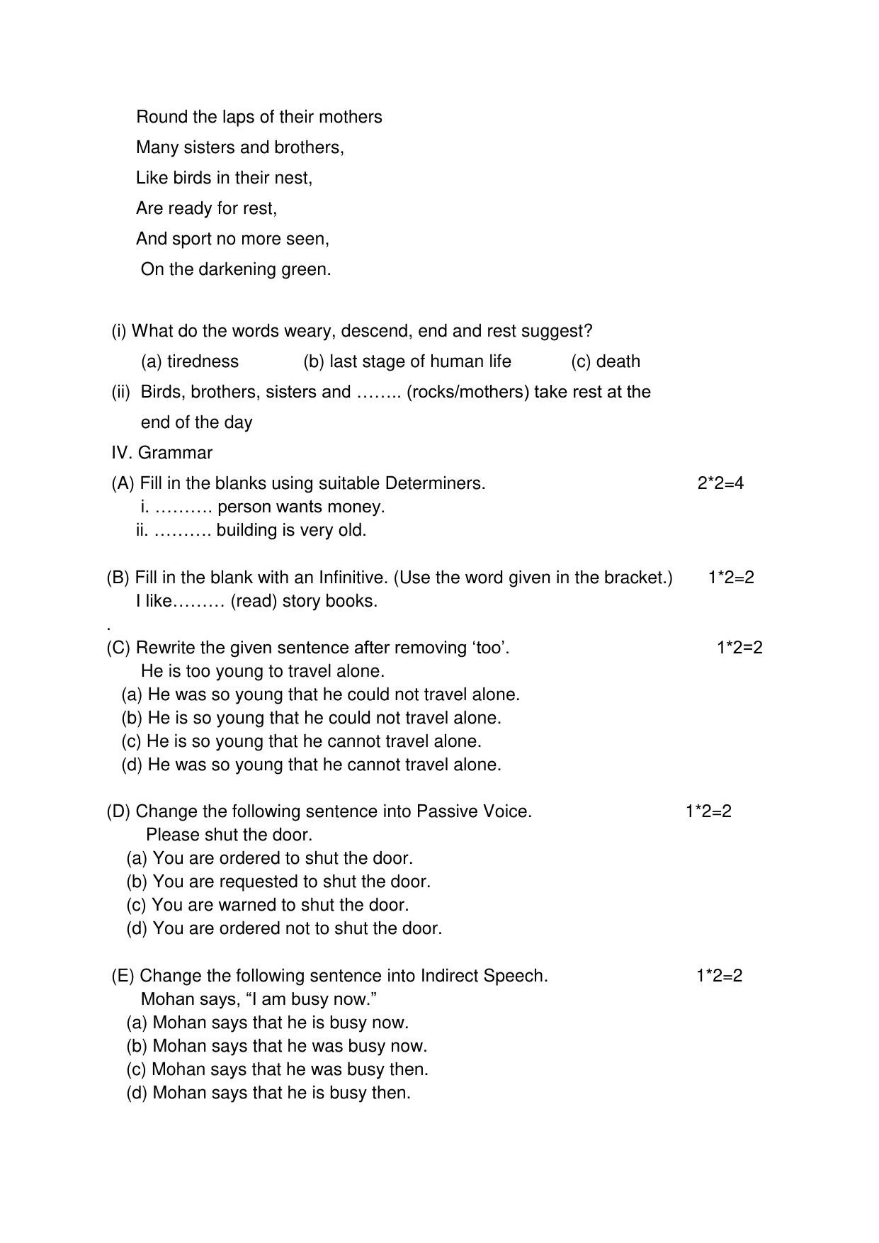 PSEB Class 12 General English (For DA Students) Model Papers 2025 - Page 3