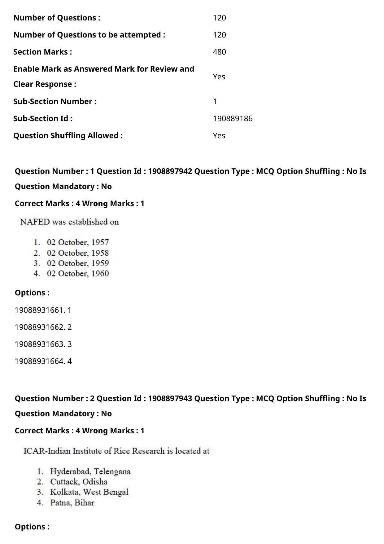 ICAR AIEEA PG 2021 STATISTICAL SCIENCE Question Paper - Page 2
